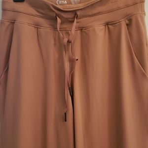 Zyia Activewear wear joggers- camel color